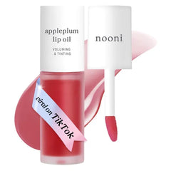NOONI Korean & Vegan Appleseed Lip Oil Collection – Long-Lasting Hydrating, Plumping, Waterproof Lip Stains