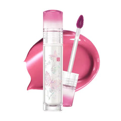 CLIO PROFESSIONAL Crystal Glam Tint, Glossy Lip Tint with Glass-Like Shine, Lightweight Buildable Lip Stain, Long-Lasting Color, Non-Sticky, Rose Extract, Korean Lip Tint