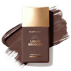 Glam Code Liquid Face Bronzer Drops - Sun-Kissed Glow Face Contour Infused with Sodium Hyaluronate & Glycerin, Buildable & Long-Lasting, Vegan & Cruelty-Free