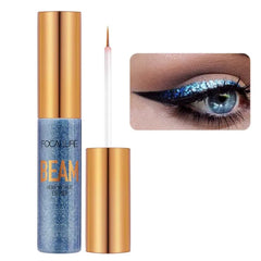FOCALLURE Beam Eyeliner, Metallic Glitter Shimmer Eye Liner, Waterproof Liquid Eyeliner Pencil, Quick Drying, Sparkling Eye Makeup for Costume & Party
