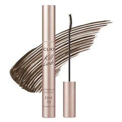 CLIO PROFESSIONAL Kill Lash Superproof Mascara, Waterproof Fiber Lengthening for Straight Lashes, Smudge & Flake Proof, Clump Free Lash Extension for Lifted Curl, Safe for Sensitive Eyes