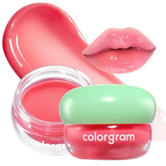 COLORGRAM Tintin Dory Lip Jam – Hydrating & Plumping Tinted Lip Balm | Glossy Lip Blush | Korean Makeup
