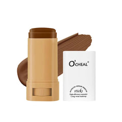 O'CHEAL Face Foundation Contour Stick Long-wear Lightweight Brighten Blemish Contouring Face Concealer Foundation Stick Beauty Makeup