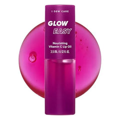 I DEW CARE Lip Gloss Jojoba Seed Oil, Vitamin C, Pigmented Glossy Stain, Hydrating, Korean Makeup, Pink Color, Moisturizing, Nourishing