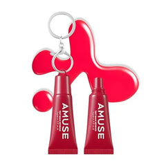 Amuse SEOUL Care Tint Lip Balm Keyring , Moisturizing Tinted Lip Balm Keychain, Hydrating Lip Gloss, Soothing Lip Care, Glossy Finish, Vegan, 6g
