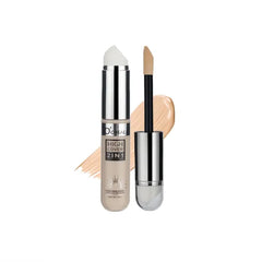 O'CHEAL High Cover Double Ended Sponge Liquid Foundation Contour Stick Waterproof Long-wear Lightweight Brighten Stick Concealer Beauty Makeup