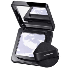 CARSLAN Waterproof Face Pressed Powder Compact, 24H Longlasting Oil Control Pressed Setting Powder Talc-Free Makeup, Shine Free, Poreless, Smooth - 0.28Oz
