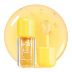 Amuse SEOUL Banana Lip Oil , Moisturizing Lip Oil Stain, Banana Scent, Hydrating Nourishing Crystal Clear Lip Stain, Lightweight Non Sticky Glossy Finish, Korean Beauty Makeup