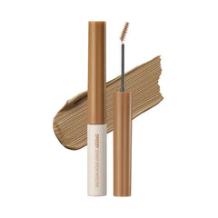 PERIPERA Speedy Skinny Brow Mascara, Tinted Eyebrow Mascara with Slim Precision Brush, Clump-Free Natural Brows, K Beauty, Korean Makeup