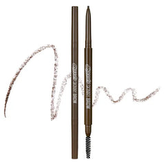 PERIPERA Speedy Skinny Brow, 1.5mm Precise Eyebrow Pencil, Dual-Sided Fine Tip Shades, Define Fills Brow Make up, K Beauty, Korean Make-up