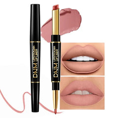 Kaely 2-in-1 Lip Liner & Lipstick Set Kit for Women, Matte Lips Kit with Lip Liner Lip Stains Long Lasting Waterproof 24 Hour Lipstick and Lip Liners Combo Lipliners Pencil Set