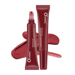 O'CHEAL Moisturizing Lip Tint Stain, Liquid Lipstick, Lightweight, Plumping, Non Sticky, Long-Lasting, Waterproof, High-Light, Non-Stick Cup, Cruelty-Free & Vegan