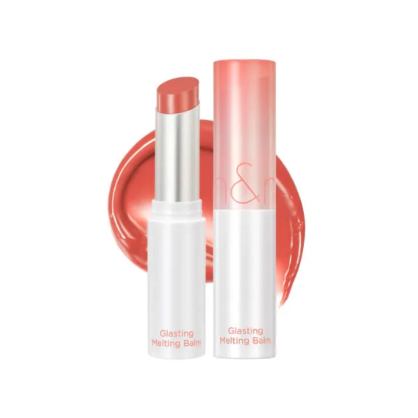 rom&nd GLASTING MELTING BALM, Hydrating Tinted Lip Balm, Long-Lasting, Lightweight & Buildable Shine, Non-Sticky, Vegan K-Beauty Formula