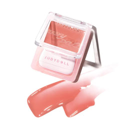 JUDYDOLL Glow Blush Balm, 85% Essence-Infused, Hydrating, Buildable&Non-Patchy Cheek Color with Puff,Dewy Finish,Lightweight Blush for Cheeks, Cool Toned Blush