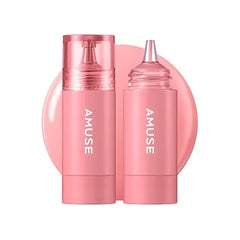 Amuse SEOUL Cheek Tok Tok Liquid Blush, Soft Velvet Cheek Stain, Natural Flush, Long Lasting Cheek Tint, Buildable Matte Finish, Korean Beauty Makeup