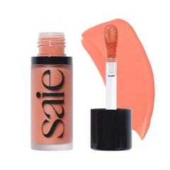 Saie Dew Liquid Blush for Cheeks - Hydrating Cream Blush Stick with a Blendable + Buildable Formula - Skincare Infused Dewy Cheek Tint for a Natural Flush - Glowy Makeup Essential