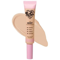 KimChiChic Beauty The Most Concealer Full Coverage Water Resistant Multi Use Concealer Conceal, Correct, Contour & Highlight Matte Satin Hybrid Finish Brush Applicator