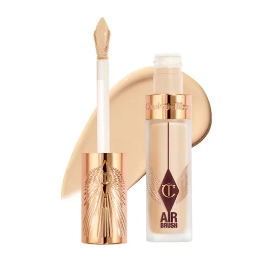 Charlotte Tilbury Airbrush Flawless Blur Concealer – Longwear Full Coverage Concealer for Dark Circles, Blemishes & Redness