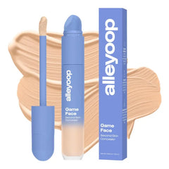 Alleyoop Game Face Makeup Concealer - Lightweight, Buildable Under Eye Concealer for Dark Circles, Hydrating Cream Formula for Women with Aloe Stem Cell - Smooth, Crease-Proof Makeup, 0.19 Fl Oz (Pack of 1)