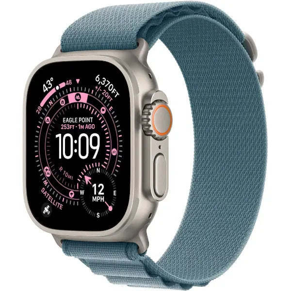 Apple Watch Ultra 3 49MM/S (Cellular) Smart Watch Titanium Case with Alpine Loop - Light Blue