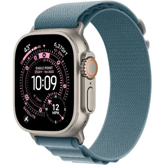 Apple Watch Ultra 3 49MM/S (Cellular) Smart Watch Titanium Case with Alpine Loop - Light Blue