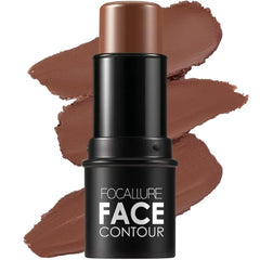 FOCALLURE Cream Contour Stick, Matte Bronzer Stick, Professional Face Shaping & Contouring Stick Makeup, Easy to Apply with Buildable Coverage, Long Lasting & Sweatproof