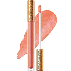 FOCALLURE Metallic Chameleon Liquid Lipstick, Glitter Lip Gloss, Shimmery Finish, Nonstick Cup Lip Makeup for Costume, Cosplay, Rave Festival