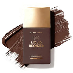 Glam Code Liquid Face Bronzer Drops - Sun-Kissed Glow Face Contour Infused with Sodium Hyaluronate & Glycerin, Buildable & Long-Lasting, Vegan & Cruelty-Free