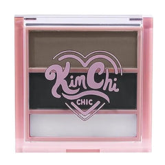 KimChiChic Beauty Kimbrowly Eyebrow Powder Duo with Brow Wax Natural Looking Brows, 3D Effect