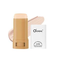 O'CHEAL Face Foundation Contour Stick Long-wear Lightweight Brighten Blemish Contouring Face Concealer Foundation Stick Beauty Makeup