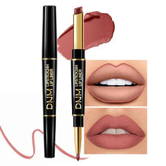 Kaely 2-in-1 Lip Liner & Lipstick Set Kit for Women, Matte Lips Kit with Lip Liner Lip Stains Long Lasting Waterproof 24 Hour Lipstick and Lip Liners Combo Lipliners Pencil Set