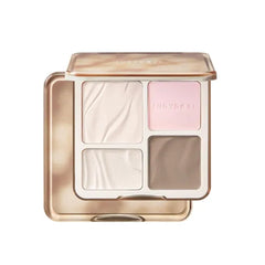 JUDYDOLL Highlight & Contour Palette, All-in-One Matte Highlighter Contour Compact, Natural Brightening Finish for Cool Fair & Olive Skin