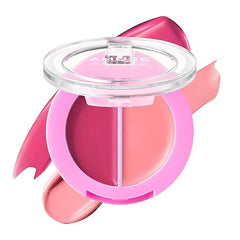 Amuse SEOUL Lip and Cheek Healthy Balm Multiuse Buildable Cream & Balm Blush, Glossy Creamy Texture, Natural Flush, 2 Colors, Lightweight, Vegan, Korean Beauty Makeup