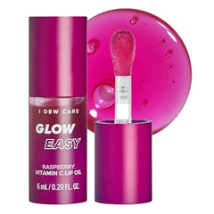 I DEW CARE Lip Gloss Jojoba Seed Oil, Vitamin C, Pigmented Glossy Stain, Hydrating, Korean Makeup, Pink Color, Moisturizing, Nourishing
