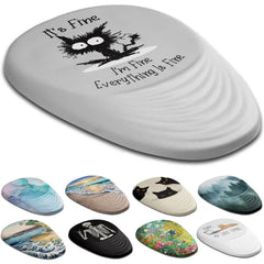 Armanza Mouse Pad, Ergonomic Mouse Pad with Wrist Rest Support and Non-Slip PU Base, Cute Computer Mousepad for Pain Relief, Office & Home