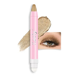 Kaely 2 in 1 Cream Eye Shadow Brightener Sticks for Eyes, Pencil Eyeshadow Applicator Stick Waterproof Pigmented, Eye Shadow Palette Highlighter Makeup