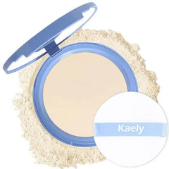 Kaely Pressed Face Powder Compact, Oil Control Flawless Makeup Setting Powder, Perfection Matte Compact Powder Foundation, polvo compacto de maquillaje, Lightweight Waterproof