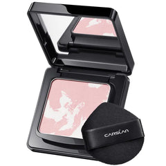 CARSLAN Waterproof Face Pressed Powder Compact, 24H Longlasting Oil Control Pressed Setting Powder Talc-Free Makeup, Shine Free, Poreless, Smooth - 0.28Oz