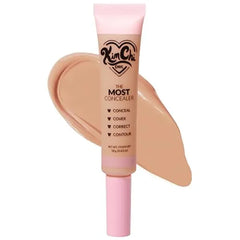 KimChiChic Beauty The Most Concealer Full Coverage Water Resistant Multi Use Concealer Conceal, Correct, Contour & Highlight Matte Satin Hybrid Finish Brush Applicator