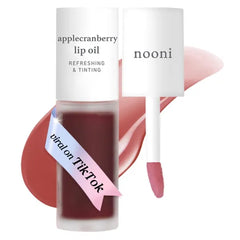 NOONI Korean & Vegan Appleseed Lip Oil Collection – Long-Lasting Hydrating, Plumping, Waterproof Lip Stains