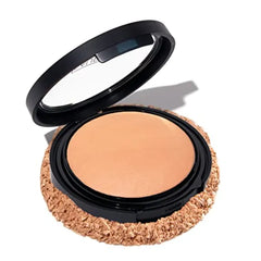 LAURA GELLER NEW YORK Baked Double Take Powder Foundation - Buildable Medium to Full Coverage - Matte Finish