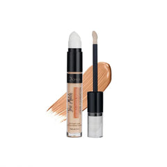 O'CHEAL Double Ended Sponge Liquid Foundation Contour Stick Waterproof Long-wear Lightweight Brighten Stick Concealer Beauty Makeup
