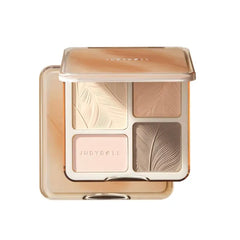 JUDYDOLL Highlight & Contour Palette, All-in-One Matte Highlighter Contour Compact, Natural Brightening Finish for Cool Fair & Olive Skin