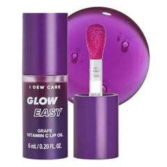 I DEW CARE Lip Gloss Jojoba Seed Oil, Vitamin C, Pigmented Glossy Stain, Hydrating, Korean Makeup, Pink Color, Moisturizing, Nourishing