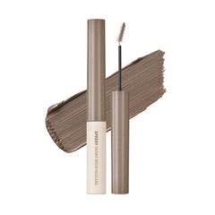 PERIPERA Speedy Skinny Brow Mascara, Tinted Eyebrow Mascara with Slim Precision Brush, Clump-Free Natural Brows, K Beauty, Korean Makeup