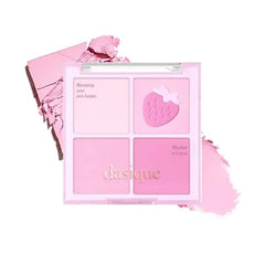 dasique Blending Mood Cheek 4 Blendable Shades in Lightweight Smooth Powder Vegan Pink Blush
