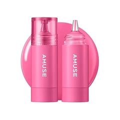 Amuse SEOUL Cheek Tok Tok Liquid Blush, Soft Velvet Cheek Stain, Natural Flush, Long Lasting Cheek Tint, Buildable Matte Finish, Korean Beauty Makeup