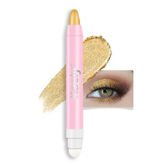 Kaely 2 in 1 Cream Eye Shadow Brightener Sticks for Eyes, Pencil Eyeshadow Applicator Stick Waterproof Pigmented, Eye Shadow Palette Highlighter Makeup