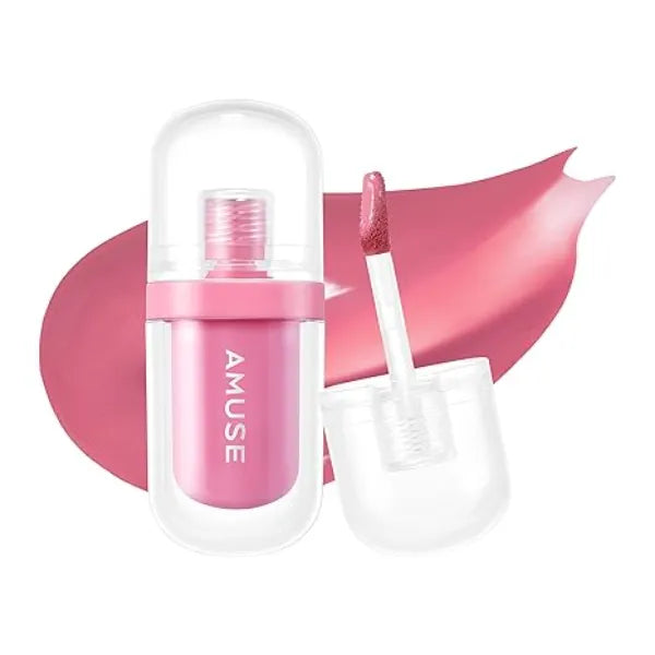 Amuse SEOUL Jel Fit Tint, Jelly Lip Stain, Long Lasting Hydrating Lip Gloss, Smooth Moisturizing Lip, Glossy Finish, Vegan, Korean Beauty Makeup