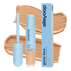 Alleyoop Game Face Makeup Concealer - Lightweight, Buildable Under Eye Concealer for Dark Circles, Hydrating Cream Formula for Women with Aloe Stem Cell - Smooth, Crease-Proof Makeup, 0.19 Fl Oz (Pack of 1)